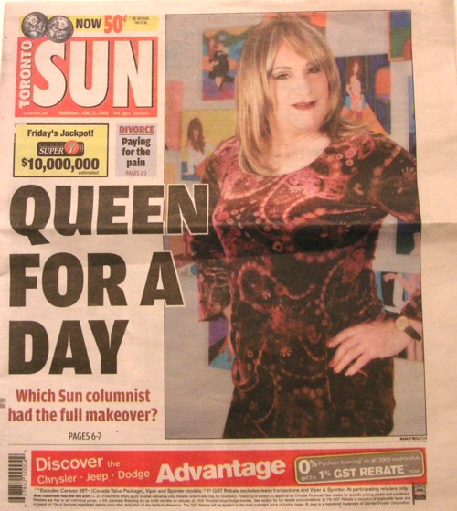 Toronto Sun Covber Pride 2006 Mike Strobel